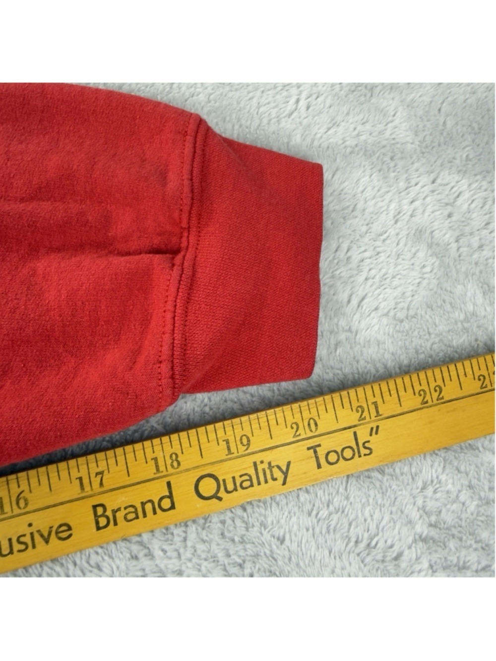 Vintage Nike Men's Size Medium Reworked Red/Purple Retro Fleece Crewneck Sweater - Picture 9 of 10